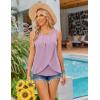 image:imageEkouaer Women Maternity Nursing Pajama Set Breastfeeding Sleepwear Double Layer Sleeveless Top amp Shorts Pregnancy PJSLight Purple