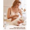 image:imageEkouaer Women Mesh Support Nursing Bra Seamless Ultra Soft Maternity Bras Pregnancy Sleep Bralette with Extra ExtendersBeige