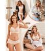 image:imageEkouaer Women Mesh Support Nursing Bra Seamless Ultra Soft Maternity Bras Pregnancy Sleep Bralette with Extra ExtendersBeige