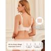 image:imageEkouaer Women Mesh Support Nursing Bra Seamless Ultra Soft Maternity Bras Pregnancy Sleep Bralette with Extra ExtendersBeige