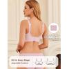 image:imageEkouaer Women Mesh Support Nursing Bra Seamless Ultra Soft Maternity Bras Pregnancy Sleep Bralette with Extra ExtendersDirty Pink