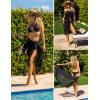 image:imageEkouaer Women Sarong Swimsuit Coverups Chiffon Long Bikini Wraps Sheer Beach Bathing Suit Cover Up1 Black