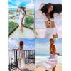image:imageEkouaer Women Sarong Swimsuit Coverups Chiffon Long Bikini Wraps Sheer Beach Bathing Suit Cover Up1white