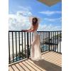 image:imageEkouaer Women Sarong Swimsuit Coverups Chiffon Long Bikini Wraps Sheer Beach Bathing Suit Cover Up1white