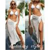 image:imageEkouaer Women Sarong Swimsuit Coverups Chiffon Long Bikini Wraps Sheer Beach Bathing Suit Cover Up1white