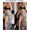 image:imageEkouaer Women Sarong Swimsuit Coverups Chiffon Long Bikini Wraps Sheer Beach Bathing Suit Cover Up3leopard