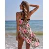image:imageEkouaer Women Sarong Swimsuit Coverups Chiffon Long Bikini Wraps Sheer Beach Bathing Suit Cover UpA Leopard Pink Flower