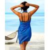 image:imageEkouaer Women Sarong Swimsuit Coverups Chiffon Long Bikini Wraps Sheer Beach Bathing Suit Cover UpBlackblue