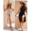 image:imageEkouaer Women Sarong Swimsuit Coverups Chiffon Long Bikini Wraps Sheer Beach Bathing Suit Cover UpBlackdark Khaki