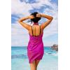 image:imageEkouaer Women Sarong Swimsuit Coverups Chiffon Long Bikini Wraps Sheer Beach Bathing Suit Cover UpBlackpink