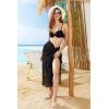 image:imageEkouaer Women Sarong Swimsuit Coverups Chiffon Long Bikini Wraps Sheer Beach Bathing Suit Cover UpBlackpink