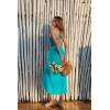 image:imageEkouaer Women Sarong Swimsuit Coverups Chiffon Long Bikini Wraps Sheer Beach Bathing Suit Cover UpBluegreen