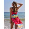 image:imageEkouaer Women Sarong Swimsuit Coverups Chiffon Long Bikini Wraps Sheer Beach Bathing Suit Cover UpColorful Rainbow