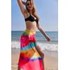 image:imageEkouaer Women Sarong Swimsuit Coverups Chiffon Long Bikini Wraps Sheer Beach Bathing Suit Cover UpColorful Rainbow