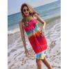image:imageEkouaer Women Sarong Swimsuit Coverups Chiffon Long Bikini Wraps Sheer Beach Bathing Suit Cover UpColorful Rainbow