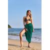 image:imageEkouaer Women Sarong Swimsuit Coverups Chiffon Long Bikini Wraps Sheer Beach Bathing Suit Cover UpDark Green