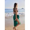 image:imageEkouaer Women Sarong Swimsuit Coverups Chiffon Long Bikini Wraps Sheer Beach Bathing Suit Cover UpDark Green