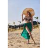 image:imageEkouaer Women Sarong Swimsuit Coverups Chiffon Long Bikini Wraps Sheer Beach Bathing Suit Cover UpDark Green