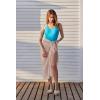 image:imageEkouaer Women Sarong Swimsuit Coverups Chiffon Long Bikini Wraps Sheer Beach Bathing Suit Cover UpDark Khaki