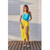 image:imageEkouaer Women Sarong Swimsuit Coverups Chiffon Long Bikini Wraps Sheer Beach Bathing Suit Cover UpGolden