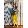image:imageEkouaer Women Sarong Swimsuit Coverups Chiffon Long Bikini Wraps Sheer Beach Bathing Suit Cover UpGolden