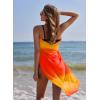 image:imageEkouaer Women Sarong Swimsuit Coverups Chiffon Long Bikini Wraps Sheer Beach Bathing Suit Cover UpGradientorange