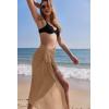 image:imageEkouaer Women Sarong Swimsuit Coverups Chiffon Long Bikini Wraps Sheer Beach Bathing Suit Cover UpKhaki