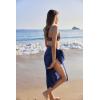 image:imageEkouaer Women Sarong Swimsuit Coverups Chiffon Long Bikini Wraps Sheer Beach Bathing Suit Cover UpNavy Blue