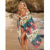 image:imageEkouaer Women Sarong Swimsuit Coverups Chiffon Long Bikini Wraps Sheer Beach Bathing Suit Cover UpPat 19