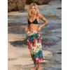 image:imageEkouaer Women Sarong Swimsuit Coverups Chiffon Long Bikini Wraps Sheer Beach Bathing Suit Cover UpPat 19