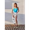 image:imageEkouaer Women Sarong Swimsuit Coverups Chiffon Long Bikini Wraps Sheer Beach Bathing Suit Cover UpPat 22