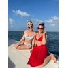 image:imageEkouaer Women Sarong Swimsuit Coverups Chiffon Long Bikini Wraps Sheer Beach Bathing Suit Cover UpRed