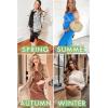 image:imageEkouaer Womens Maternity Dress Rib Knit Sleeveless Tank Side Slit Bodycon Dresses Pregnancy Clothes SXXLBrown
