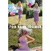 image:imageEkouaer Womens Maternity Dress Rib Knit Sleeveless Tank Side Slit Bodycon Dresses Pregnancy Clothes SXXLPurple