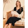 image:imageEkouaer Womens Maternity Nightgown for Hospital Pregnancy Long Nightgowns Nursing Night Gown for BreastfeedingBlack