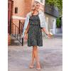 image:imageEkouaer Womens Nursing Dress Summer Short Sleeve Patchwork Maternity Breastfeeding Knee Length DressBlack Blue Floral
