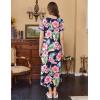 image:imageEkouaer Womens Nursing Dress Summer V Neck Short Sleeve Maternity Split Long Dresses for Breastfeeding with Pockets SXXLGreenfloral