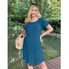 image:imageEkouaer Womens NursingDeliveryLaborHospital Nightdress Short Sleeve Maternity Nightgown with Button SXXLBlue