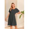image:imageEkouaer Womens NursingDeliveryLaborHospital Nightdress Short Sleeve Maternity Nightgown with Button SXXLDark Grey
