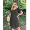 image:imageEkouaer Womens NursingDeliveryLaborHospital Nightdress Short Sleeve Maternity Nightgown with Button SXXLDark Grey