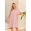 image:imageEkouaer Womens NursingDeliveryLaborHospital Nightdress Short Sleeve Maternity Nightgown with Button SXXLDirty Pink