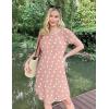 image:imageEkouaer Womens NursingDeliveryLaborHospital Nightdress Short Sleeve Maternity Nightgown with Button SXXLDirty Pink Floral