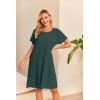 image:imageEkouaer Womens NursingDeliveryLaborHospital Nightdress Short Sleeve Maternity Nightgown with Button SXXLLake Green