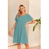 image:imageEkouaer Womens NursingDeliveryLaborHospital Nightdress Short Sleeve Maternity Nightgown with Button SXXLTeal