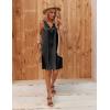 image:imageEkouaer Womens Satin Silk Nightgown V Neck Nightie Tank Sleepshirt Sleeveless Summer Dress Comfy LoungewearBlack
