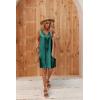 image:imageEkouaer Womens Satin Silk Nightgown V Neck Nightie Tank Sleepshirt Sleeveless Summer Dress Comfy LoungewearBlue Green