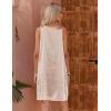 image:imageEkouaer Womens Satin Silk Nightgown V Neck Nightie Tank Sleepshirt Sleeveless Summer Dress Comfy LoungewearChampagne