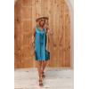 image:imageEkouaer Womens Satin Silk Nightgown V Neck Nightie Tank Sleepshirt Sleeveless Summer Dress Comfy LoungewearDark Blue