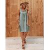 image:imageEkouaer Womens Satin Silk Nightgown V Neck Nightie Tank Sleepshirt Sleeveless Summer Dress Comfy LoungewearLight Green