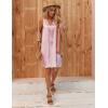 image:imageEkouaer Womens Satin Silk Nightgown V Neck Nightie Tank Sleepshirt Sleeveless Summer Dress Comfy LoungewearPink